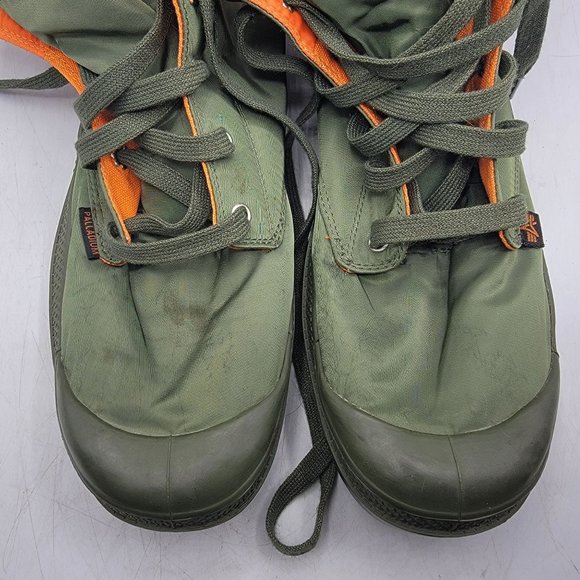 Palladium X Alpha Industries Baggy Zip Ma-1 Mens 13 Sage Green Orange Boots - Picture 12 of 13